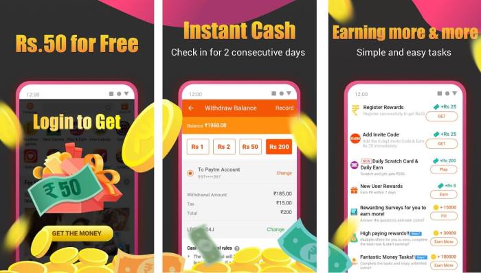 Real cash earning app
